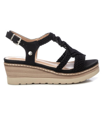 Xti Sandalias 142838 negro -Altura cua 6cm-