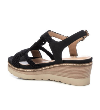 Xti Sandals 142838 black -Height wedge 6cm