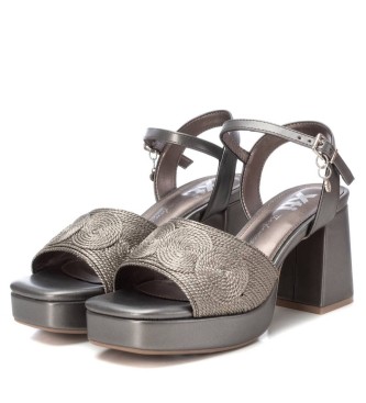 Xti Sandals 142845 grey -Height heel 7cm