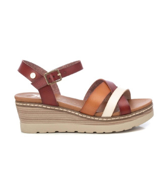 Xti Sandals 142849 brown -Height wedge 5cm