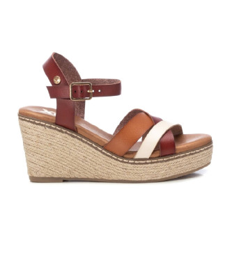 Xti Sandalias 142850 marrn -Altura cua 9cm-