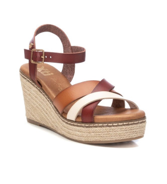 Xti Sandalias 142850 marrn -Altura cua 9cm-