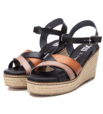 Xti Sandals 142850 black -Height wedge 9cm