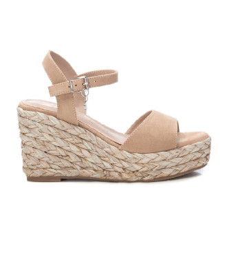 Xti Sandalen 142858 beige -Hhe 9cm Keil