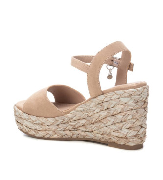 Xti Sandalen 142858 beige -Hoogte 9cm sleehak