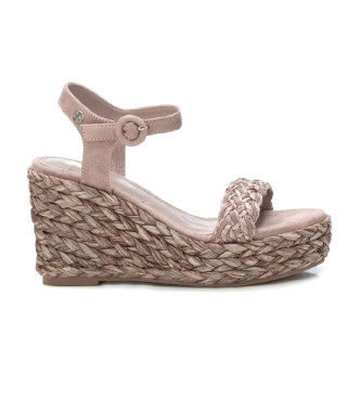 Xti Sandalen 142859 taupe -Hoogte sleehak 9cm