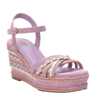 Xti Wedge sandals 142861 pink -height of wedge: 9cm