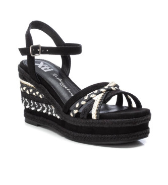Xti Sandals 142861 black -Height wedge 9cm