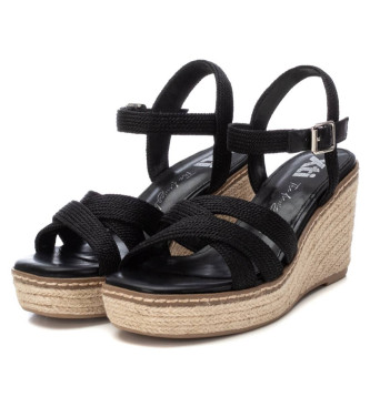 Xti Sandals 142906 black -Height wedge 8cm