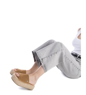 Xti Bruine leren sandalen 143639