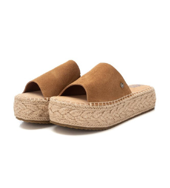 Xti Bruine leren sandalen 143639