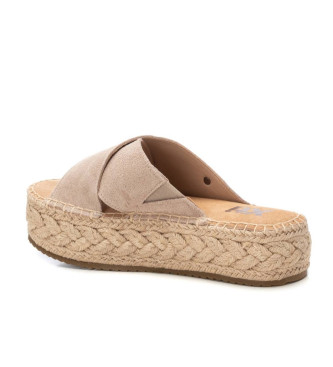Xti Sandalias de piel 143640 beige