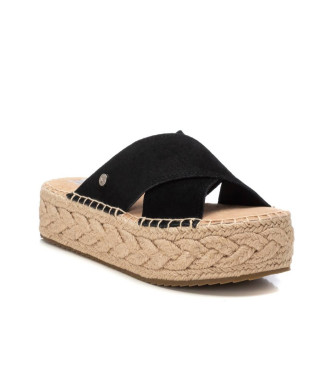 Xti Sandalias de piel 143640 negro