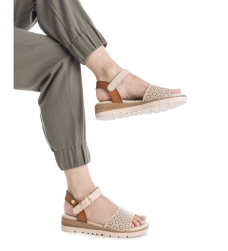 Xti Sandales 143856 crme blanc
