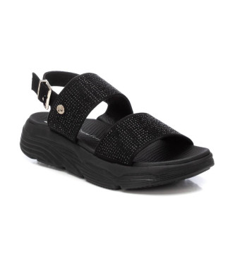 Xti Ledersandalen 143872 schwarz