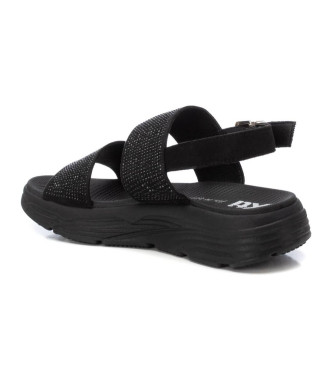 Xti Ledersandalen 143872 schwarz
