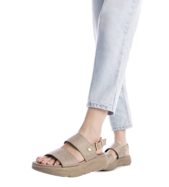 Xti Ledersandalen 143872 taupe