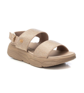 Xti Ledersandalen 143872 taupe