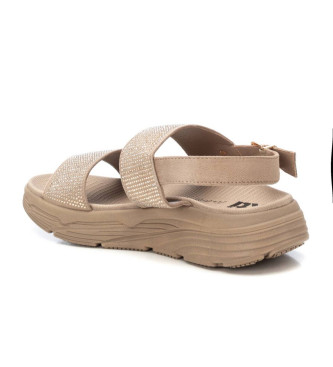 Xti Ledersandalen 143872 taupe
