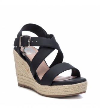 Sandalias Cuña Negro Flash Sales, UP TO 60% OFF | lavalldelord.com