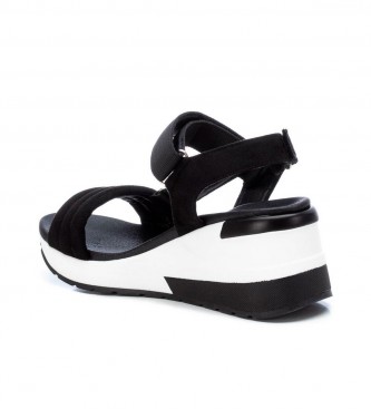 Xti Sleehak sandalen zwart - Hakhoogte 7cm 