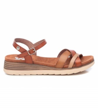 collar pastel lote Xti Sandalias planas marrón - Tienda Esdemarca calzado, moda y complementos  - zapatos de marca y zapatillas de marca
