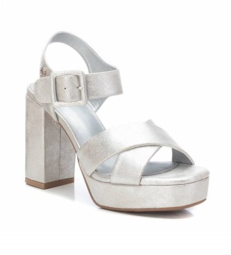Xti Sandalias tiras cruzadas Plata -Altura Tacn 10cm-