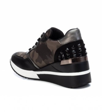 Xti Sneakers 043519 khaki -Height of the wedge: 6 cm