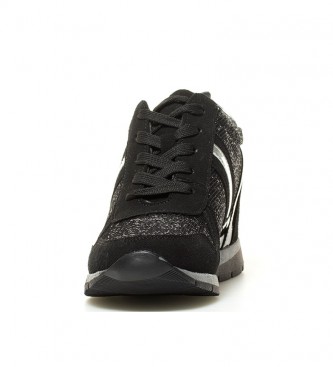 Xti Black Aida shoes - Wedge height: 7 cm-