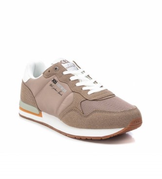 Xti Taupe combined sneakers