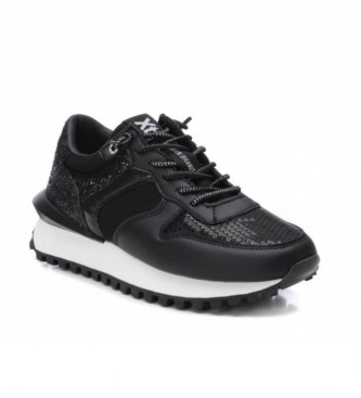 Xti Sneakers with different textures black