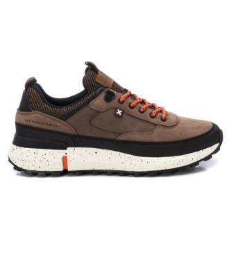 Xti Leather Sneakers 143171 brown