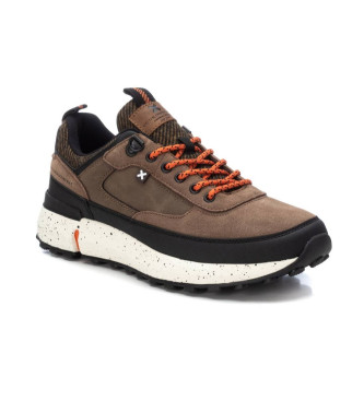 Xti Leather Sneakers 143171 brown