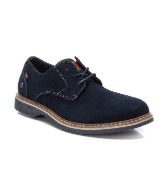 Xti Buty skórzane 143267 navy