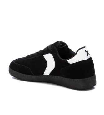 Xti Zapatillas de piel 143396 Negro