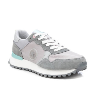 Xti Leder Turnschuhe 143594 grau