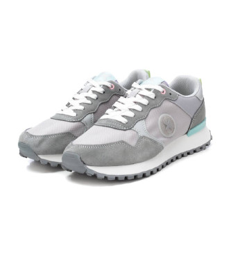 Xti Leder Turnschuhe 143594 grau