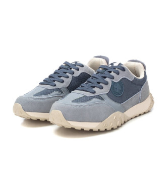 Xti Leather trainers 143596 blue