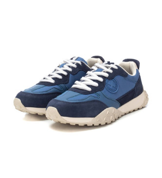 Xti Leder Turnschuhe 143596 blau