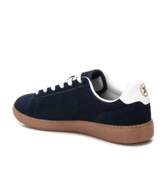 Xti Baskets en cuir 143602 navy