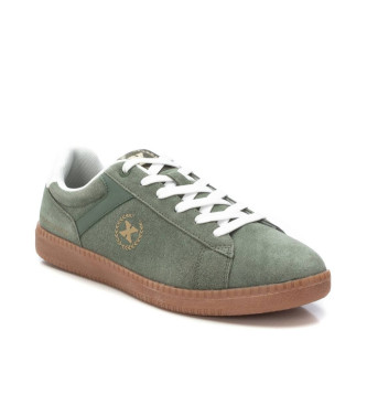 Xti Baskets en cuir 143602 vert