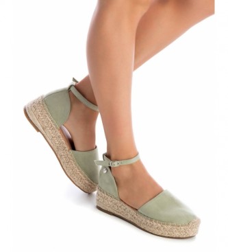 Xti Green espadrille style sandals - Platform height 5cm 