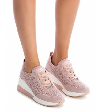 Xti Sneakers 043798 nude -Height of the wedge: 7cm