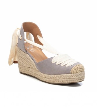 Xti Espadrilles 044517 gray -Height cua 9 cm - Esdemarca Store fashion,  footwear and accessories - best brands shoes and designer shoes
