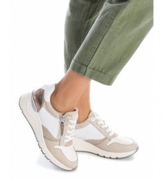 Xti Zapatillas 044870 beige gris -Altura cuña: 5 cm- - Tienda Esdemarca  moda, calzado y complementos - zapatos de marca y zapatillas de marca
