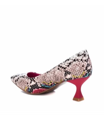 Xti Zapatos animalprint rosa -Altura tacón 5cm-