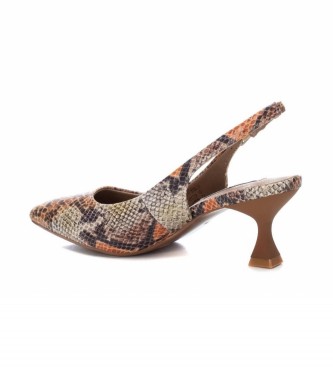 Xti Braune Schuhe mit Tiermotiven -Absatzhhe 5 cm