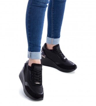Xti Sneakers 140031 black -Height wedge: 7cm