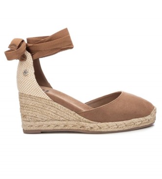 Xti Leather espadrilles 141094 taupe