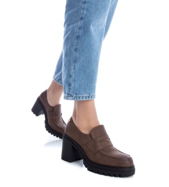 Xti 141682 brune sko -Hlhjde 8 cm